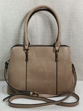 Isabella Leather Double Handled Satchel Handbag NWOT